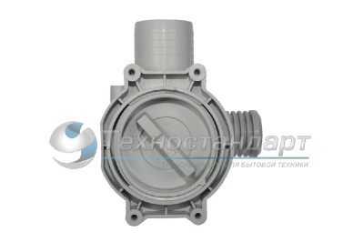 Помпа с корпусом Атлант, на 3 винтах, выводы назад, вместе, Hanyu, замена 908092000905